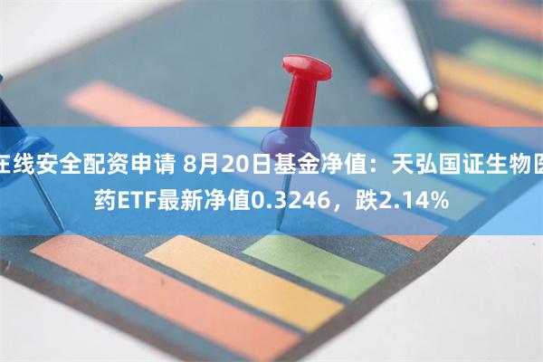 在线安全配资申请 8月20日基金净值：天弘国证生物医药ETF最新净值0.3246，跌2.14%