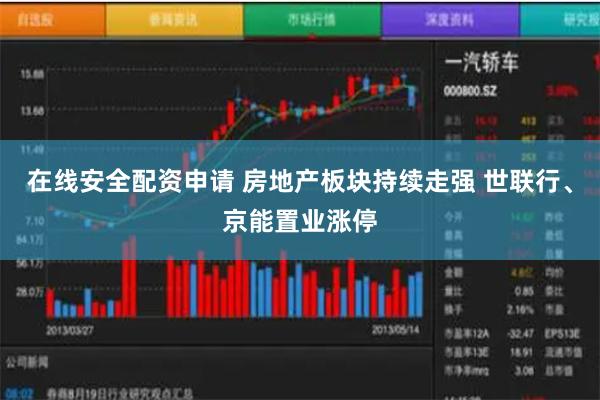 在线安全配资申请 房地产板块持续走强 世联行、京能置业涨停